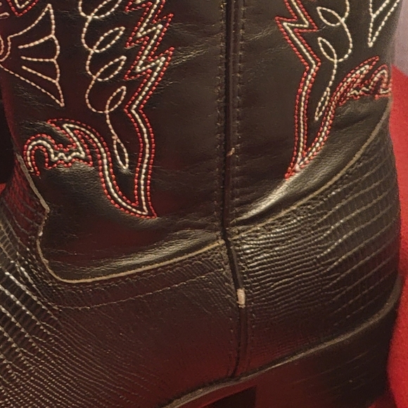 Durango Lizard Print Slip-on On Cowboy/Western Rodeo Boots Size 5 1/2 D BT940 - Picture 16 of 16